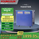 永創(chuàng  )（YOUNGSUN） 半自動(dòng)打包機捆扎機 pp打包帶收緊熱熔一體 全自動(dòng)打包機 高速打包機 流水線(xiàn) 快遞紙箱紙筒布草包裝機械設備 YS-A2C全包款可捆3-45kg不銹鋼面板雙電機