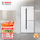 博世（BOSCH）【全域智凈T3活氧版】530L對(duì)開(kāi)三門(mén)變頻嵌入式雙循環(huán)大容量電冰箱 活氧除菌 變溫空間零度維他保鮮 白色K3T92AA20C