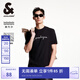 杰克·瓊斯（JACK&JONES）安心品質(zhì)25年男裝短袖t恤男士夏柔軟垂感絲滑莫代爾圓領高端半袖 E40黑色 常規(guī) XL