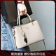 BUGATTI包包女包品牌輕奢侈女士單肩斜挎包七夕情人節生日禮物送女友老婆 米白色【精美禮盒】