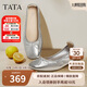 他她TATA女鞋2025年秋休閑鞋女羊皮低跟淺口單鞋 銀色 37