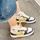 耐克（NIKE）官方男女鞋COURT BOROUGH皮面低幫運動(dòng)休閑鞋 青少年學(xué)生復古板鞋 HJ3482-071/藏藍黃白 37.5 【建議腳長(cháng)23.5+厘米】