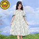 G.duck女童碎花連衣裙夏季洋氣外穿休閑新款女孩公主兒童休閑中大童裙子 主圖色 130 cm