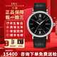 【二手99新】萬(wàn)國（IWC）柏濤菲諾系列腕表 自動(dòng)機械鐘表月相計時(shí)大盤(pán)二手瑞表紅60經(jīng)典正裝男士手表 40mm 黑盤(pán)銀針I(yè)W356502后鉆款