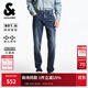 杰克·瓊斯（JACK&JONES）男裝修身牛仔褲潮流時(shí)尚百搭簡(jiǎn)約舒適貓須水洗長(cháng)褲褲子225332063 E41中牛仔藍 常規 32 175 W32/L32