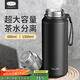 cica保溫杯男士大容量高顏值茶水分離燜泡茶杯學(xué)生水杯子2025新款 黑色 800ml （長(zhǎng)效保溫+帶茶隔)