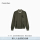 Calvin KleinJeans25秋季新款男士美式學(xué)院風(fēng)ck絨面字母棒球夾克外套4RD524G LDY-橄欖綠 L