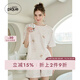 gelatopique25春夏新品女睡衣滿(mǎn)印小熊圓領(lǐng)短袖T恤PWCT251288 粉色 均碼