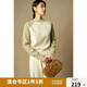 獨束大碼女裝2024冬季新款內搭圓領(lǐng)撞色毛衣胖mm百搭顯瘦上衣 云朵白 XL (尺碼：3)