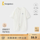 童泰（TONGTAI）嬰兒連體衣夏季莫代爾棉寶寶薄款衣服新生兒哈衣爬服提花網(wǎng)眼 白色 80cm