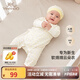 英氏（YEEHOO）嬰兒衣服新生兒連體衣男女寶寶純棉新疆棉嬰幼兒居家爬服四季款 星辰【和蛤款】 59cm (建議1-3月 3.5-6.9kg)