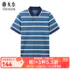 雅戈爾（YOUNGOR）短袖POLO衫男翻領時尚商務純棉面料雙珠地水柔棉手感柔軟POLO衫 YSPC520179PFA XL