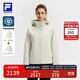 FILA 斐樂(lè )官方女裝沖鋒衣夾克二合一2025冬新款健身運動(dòng)寬松連帽外套 淺粉灰-GY M 165/84A/M