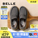 百麗戶外工裝鞋男25春新牛皮革軟底輕便皮鞋A1859AM5 灰色 39 (245mm)