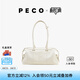 PECO989小丑保齡球包植鞣油蠟長(zhǎng)柄手拎腋下波士頓包女情人七夕禮物 中號(hào)糖霜白頭層半樹(shù)膏小?，F(xiàn)貨