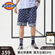 dickies短褲 男純棉個性Logo印花潮下裝短褲夏日膠囊10575 深藏青色搭配圖案滿印 L