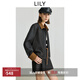 LILY2025秋新款女裝撞色燈芯絨拼接寬松休閑百搭仿牛仔夾克外套 509深灰 S