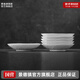景德鎮（jdz）官方高溫陶瓷碗盤(pán)餐具組合無(wú)鉛純色高顏值吃飯碗碟喬遷之喜搬家 透白釉-味碟（六只裝）
