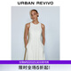UR2025夏季新款女裝波嬉風(fēng)垂感長(zhǎng)款無(wú)袖連衣裙UWG750056 本白 (面料微透) M