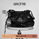 個(gè)樂(lè )（GROTTO）GROTTO個(gè)樂(lè )25年梅普爾索普聯(lián)名垃圾袋羊皮小號復古個(gè)性單肩斜挎包 經(jīng)典黑 S