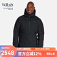 Rab秋冬男士700蓬羽絨疏水硬殼連帽外套防撕裂保暖羽絨服 QDB-49 黑色/BLK M