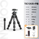 科漫（COMAN）【TSC12】碳纖維三腳架專(zhuān)業(yè)攝影數碼相機桌面爬樓三腳架迷你短小型超輕便攜多功能直播支架 TSC12A30+VC1中軸【30mm球形云臺】