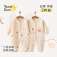 翹腳鴨（Tiptoe Duck）嬰兒衣服新生兒連體衣加厚夾棉滿(mǎn)月寶寶保暖純棉睡衣百天春秋冬季