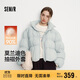 森馬（Semir）羽絨服女冬季90絨子oversize肌理立領(lǐng)2025慵懶面包服109725113021