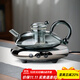 全度煮茶壺花茶壺套裝英式泡茶壺茶具加厚耐熱玻璃北歐風(fēng)格輕奢養生壺 灰色財鼠壺+詩(shī)圓形電陶爐