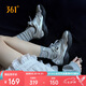 361°運(yùn)動(dòng)鞋子女秋季天鵝鞋網(wǎng)面透氣復(fù)古薄底休閑鞋682526763-3