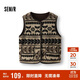 森馬（Semir）馬甲女冬季仿羊羔毛雙面穿圓領(lǐng)內搭2025慵懶復古上衣109725103003
