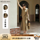 Olrain歐芮兒法式無袖套裝兩件套女夏2025新款氣質(zhì)松弛感穿搭裙裝一整套 奶茶棕 XL