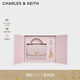 CHARLES&KEITH七夕限定禮盒鏈條包掛菱格小方包CK17-50701608-A Cotton Candy Pink棉花糖粉 S