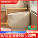 浪鯨（SSWW）深泡浴缸小戶(hù)型家用迷你可移動(dòng)座板亞克力獨立式日式坐式人體工學(xué) 7270-1100x620x800