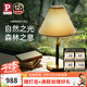 Paulmann P德國(guó)柏曼臥室臺(tái)燈 長(zhǎng)輩青年家用客廳復(fù)古臺(tái)燈胡桃木臺(tái)燈床頭燈具