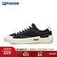 FILA FUSION斐樂(lè )男女鞋潮流板鞋POP時(shí)尚帆布鞋情侶小白鞋百搭休閑鞋 【男】黑-BBK 42