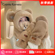 CRANTA KOMEIA圍巾女帽子一體冬季2025新款毛絨圍脖連帽生日禮物送女友老婆 駝色 高級感送女朋友愛(ài)人實(shí)用高檔