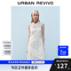 UR2025夏季新款女裝時尚波嬉風顯瘦吊帶連衣裙UYY750063 本白 M