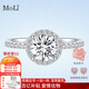 MoLi人工人造培育鉆石圓鉆戒求婚戒指女18K金上海IGI證書(shū)3兩1克拉50分 18k金培育鉆D色VVS/3EX/IGI證書(shū) 1克拉