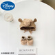 迪士尼（Disney）嬰兒帽子秋冬季男女兒童新生兒小月齡嬰幼兒寶寶中筒防滑襪子可愛(ài) 卡其帽子小熊小耳朵護耳帽+襪子 0-12個(gè)月有彈性