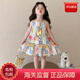 WVD國際品牌女童套裝夏季2025新款洋氣兒童夏裝小童寶寶巨好看衣服兩件套薄款 花朵蕾絲連衣裙 花朵蕾絲連衣裙 90 CM