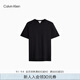 Calvin Klein Jeans25春夏男士休閑簡約刺繡ck純棉打底針織短袖T恤40HM265
