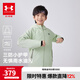 安德瑪（Under Armour）童裝秋裝兒童外套休閑百搭男童運動(dòng)服連帽三防加絨上衣244122115 淺綠 170