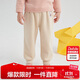 笛莎童裝女童運動(dòng)褲2024冬款女寶寶寬松休閑加絨長(cháng)褲