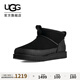 UGG秋季新款男士舒適簡約平底保暖經(jīng)典超短靴休閑雪地靴 1174581 BLK | 黑色 45