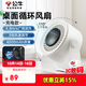 公牛（BULL）桌面循環(huán)USB小風(fēng)扇  4000mAh辦公室桌面學(xué)生宿舍床頭低噪充電款電風(fēng)扇 壁掛式迷你臺扇-冰云白