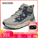 斯凱奇（Skechers）靴子男鞋2025新款秋冬季厚底增高高幫靴軟底休閑工裝靴211317