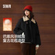 森馬（Semir）羽絨服女插肩袖可脫卸毛領(lǐng)2025冬季oversize花苞外套109725113017