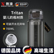 煦凜【德國】水杯學(xué)生上學(xué)女士男高顏值夏天便攜運動(dòng)水杯Tritan食品級 動(dòng)感黑【美國伊士曼tritan材質(zhì)】 730ml 可裝開(kāi)水