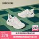 斯凱奇（Skechers）男女款鞋運動(dòng)鞋耐磨戶(hù)外休閑百搭厚底增高老爹鞋117364 自然色/多彩色/NTMT 37